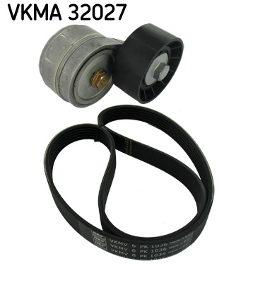 V formos rumbuotas diržas, komplektas - VKMA 32027 SKF
